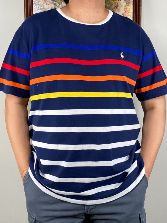 Polo Ralph Lauren Other - Polo Ralph Lauren Classic Fit Striped Jersey T-Shirt Men Large Multicolor Stripe